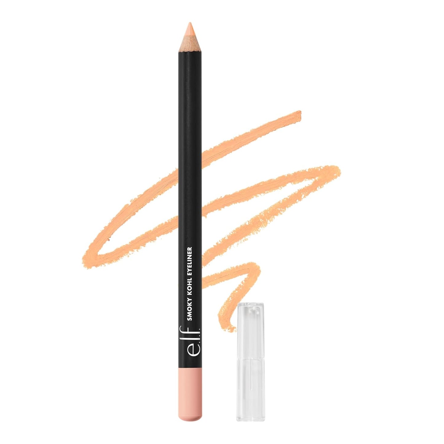 e.l.f. Smoky Kohl Eyeliner - Long-Lasting, Bold Eye Pencil for High-Pigmented Makeup | Vegan & Cruelty-Free, Beige Flag