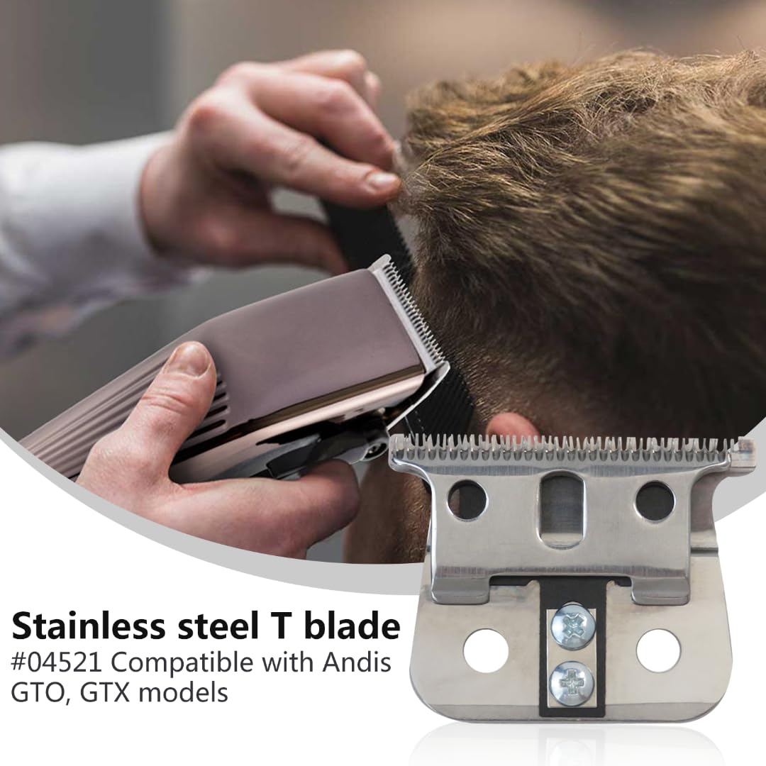Specialized T-Blade Replacement Clipper Cutter Blade for Andis T-Outliner & GTX Trimmers - #04521
