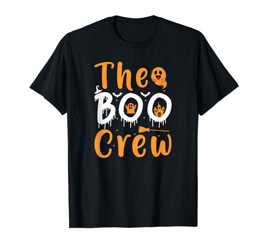 The Boo Crew Halloween Funny Ghost Costume T-Shirt