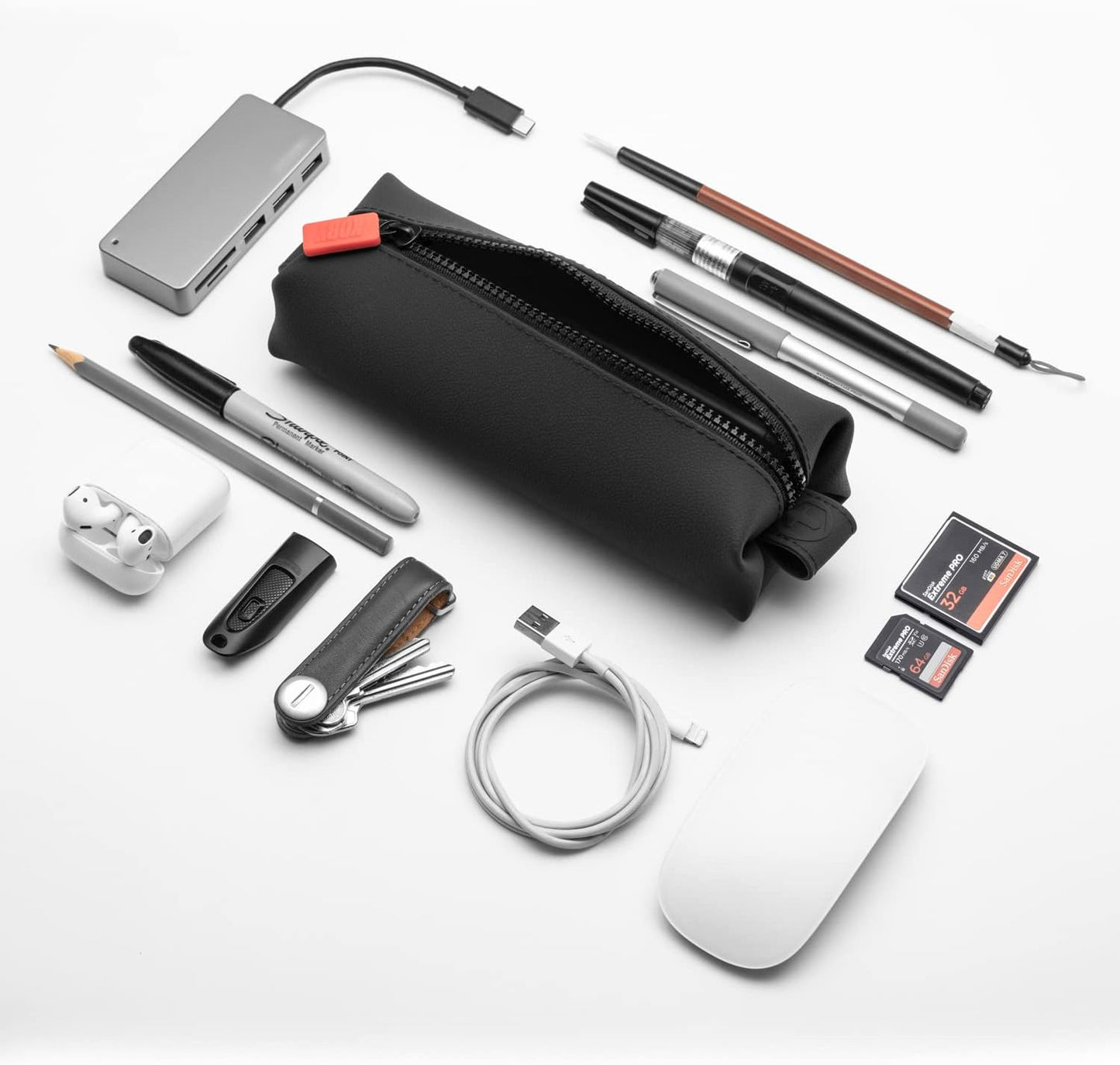 TOOLETRIES Koby Mini Kit - Silicone Toiletry Organizer with Heavy-Duty Zipper & Leak Resistance - Charcoal