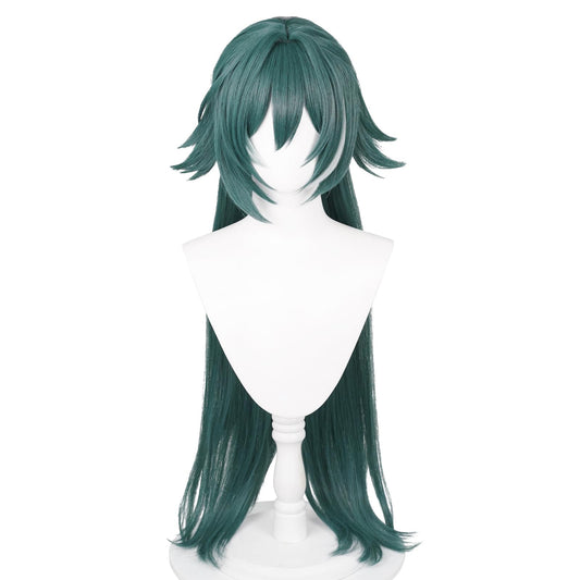 XiongXiongLe Honkai Star Rail Yukong Cosplay Wig Women Costume Green Long Straight Hair Wigs for Adult Cos Anime Game Party Halloween Christmas(Yukong)