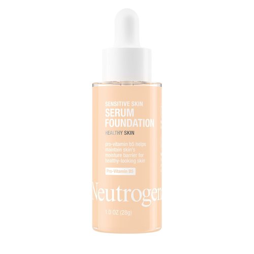Neutrogena Healthy Skin Serum Foundation - Pro-Vitamin B5, Color Correcting, Buildable Coverage, Light 01, 1 oz