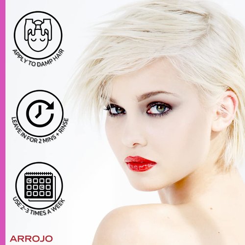 ARROJO Ultra Violet Purple Shampoo - 8.5 oz Color Treated Hair Care to Eliminate Brassy Tones