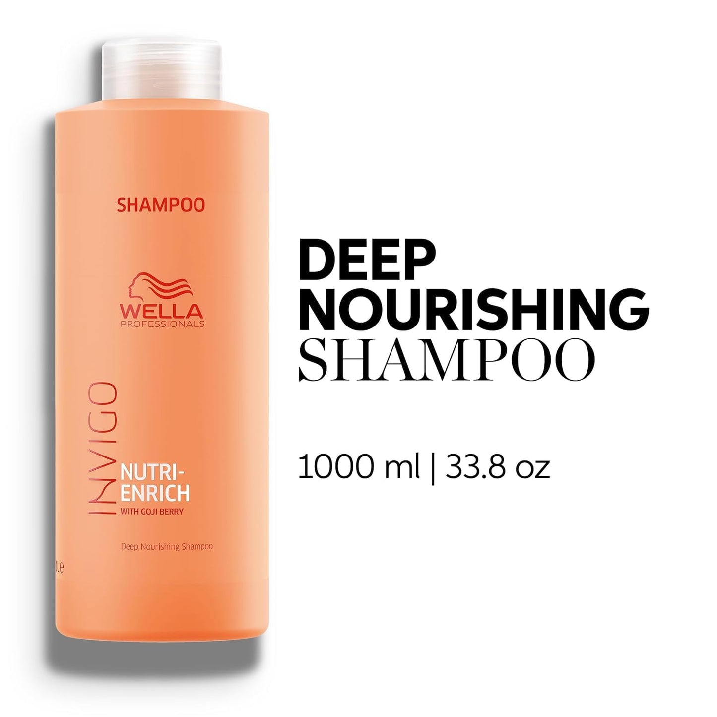 Wella Professionals Invigo Nutri-Enrich Shampoo & Conditioner Set - Deep Moisturizing for Dry & Damaged Hair | 1 Liter Each