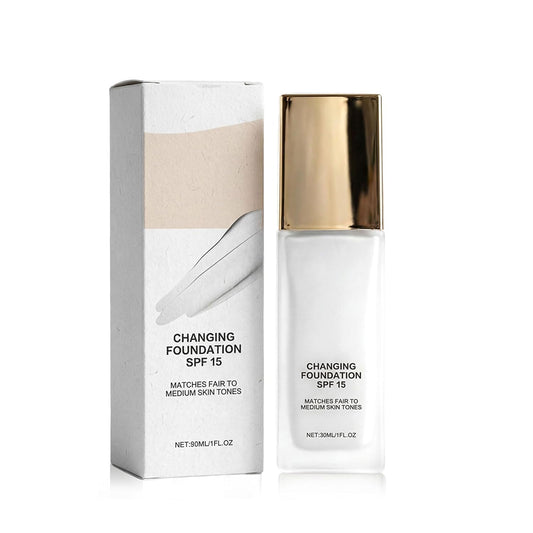 Skiennix Color Changing Foundation - 2-in-1 Adaptive Liquid for Mature Skin | Hydrating Matte Finish, Lightweight Formula (1PCS)