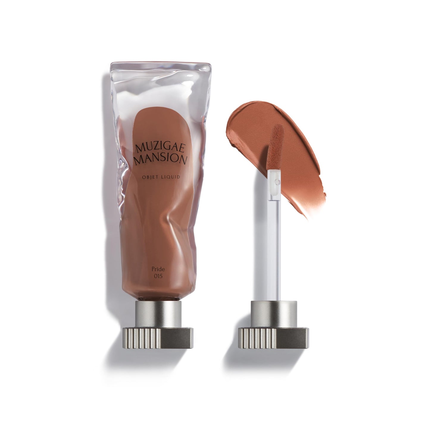 MUZIGAE MANSION Objet Lip Stain (Unique Paint Tube Design) – Velvet Matte Tint, Long-Lasting Waterproof Lipstick, Hydrating Korean Makeup, Red & Rose Gloss, K-Beauty Tinted Lipstain (15 PRIDE)