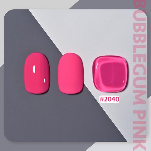 GAOY Pink Gel Nail Polish, 16ml Soak Off Gel Polish, UV Light Cure for Nail Art DIY Manicure at Home, 2040 Bubblegum Pink