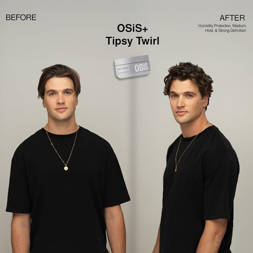 OSiS+ Tipsy Twirl Curl Cream - 10.1 Fl Oz | Medium Hold Curl Enhancer for Defined Waves & Humidity Protection