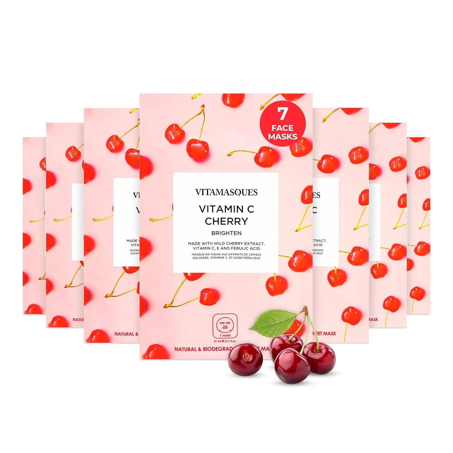 Vitamasques Probiotic Blackberry Face Sheet Mask Facial Mask Rebalances & Repairs Skin with Multi Molecular Hyaluronic Acid - Natural & Biodegradable - Mothers Day Gifts for Mom, Gift for Wife