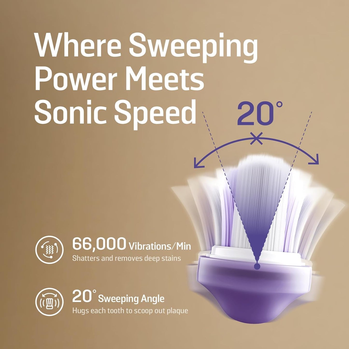Soocas NEOS II Ultra Electric Toothbrush - 3-in-1 Flossing & Water Flosser Combo, Champagne Gold