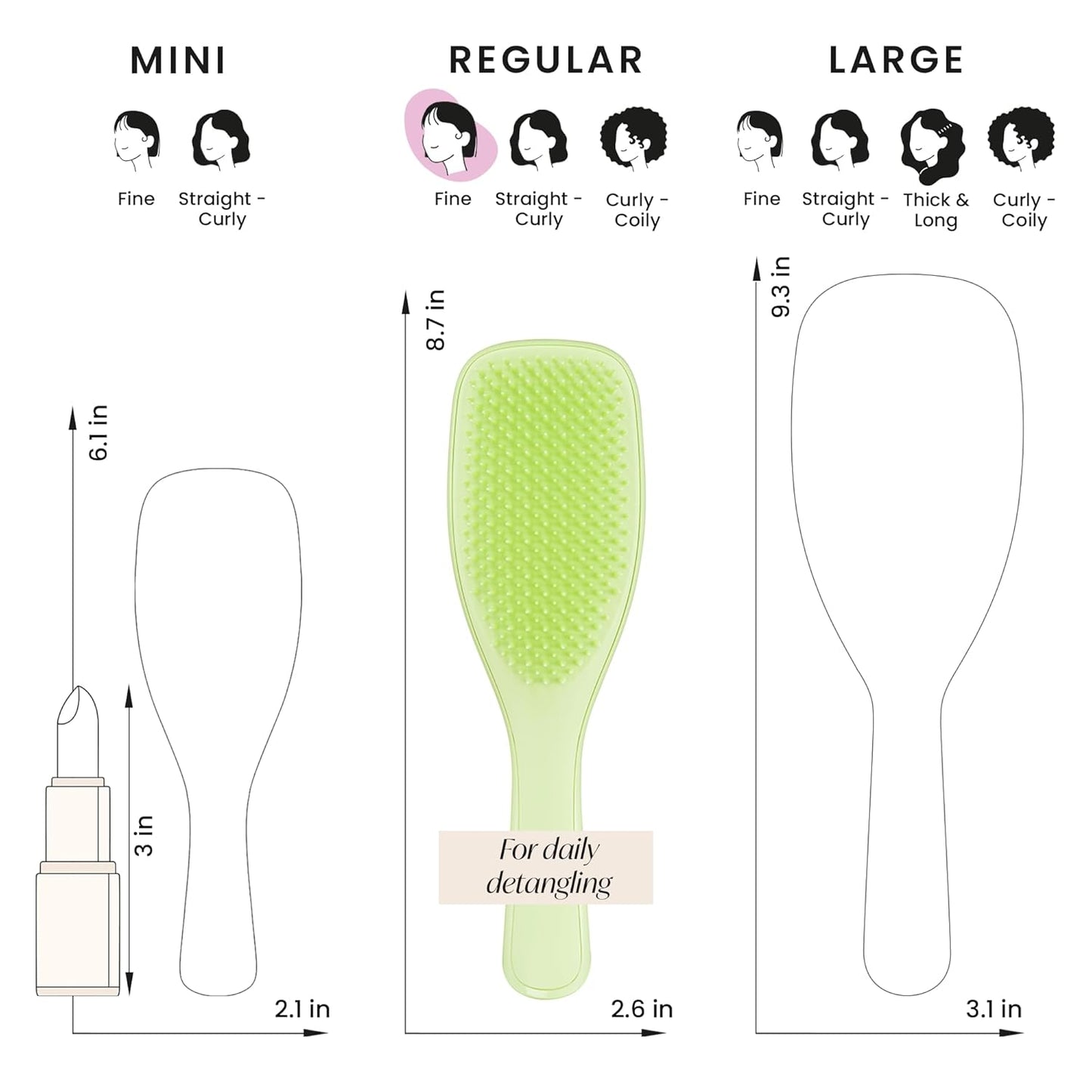 Tangle Teezer Ultimate Detangler Brush - Plant-Based Design for Dry & Wet Hair | Reduces Breakage, Matcha Green