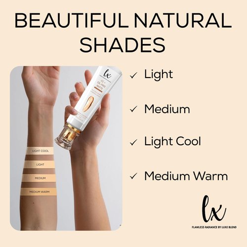 Lx Blend CC+ Cream - Oil-Free Matte Foundation with SPF 40 | Full Coverage, Anti-Aging Hydration | 1.08 FL OZ