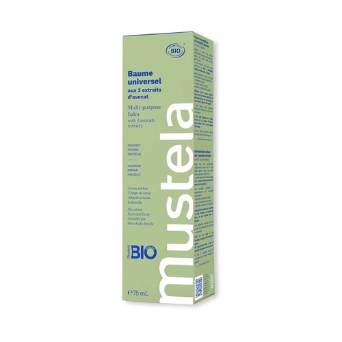 Mustela Multi-Purpose Balm - Natural Moisturizer with 3 Avocado Extracts for Face, Lips & Body | EWG Verified, Fragrance-Free, Vegan - 2.53 fl. oz.