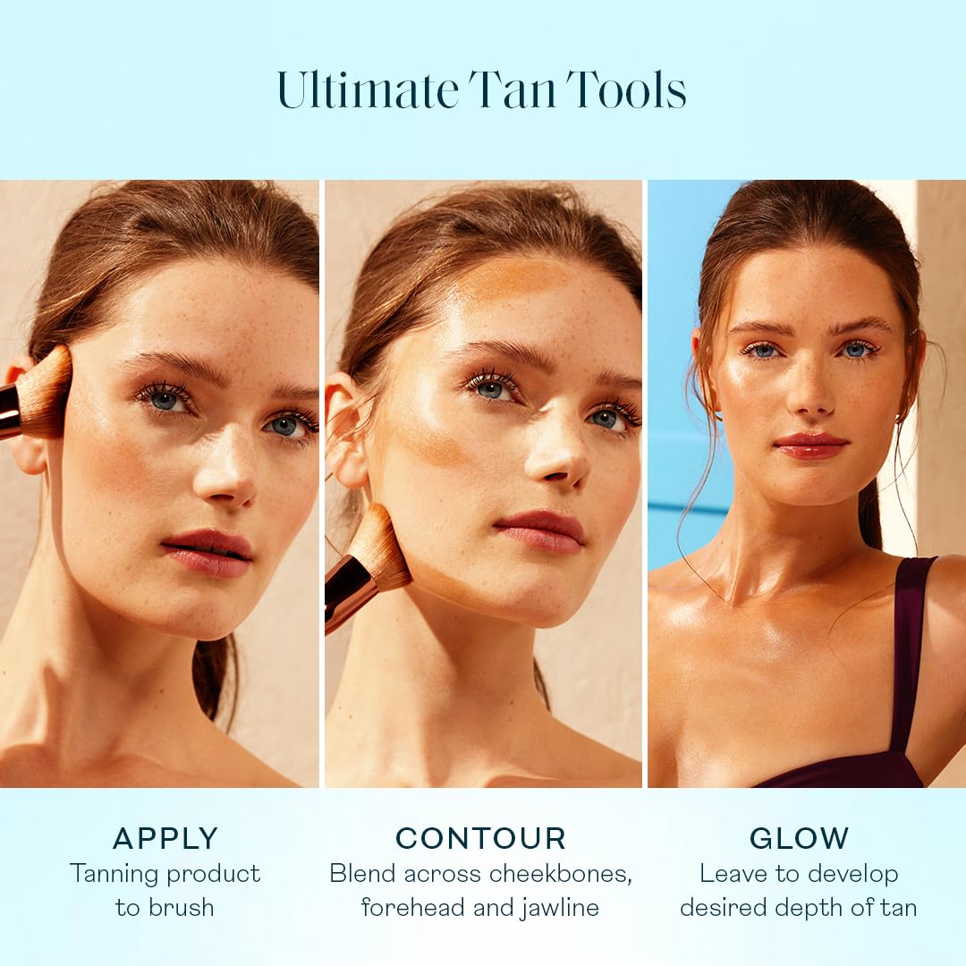 St. Tropez Ultimate Flawless Tan Face Brush - Achieve a Perfect Sun-Kissed Glow | 1 Ct