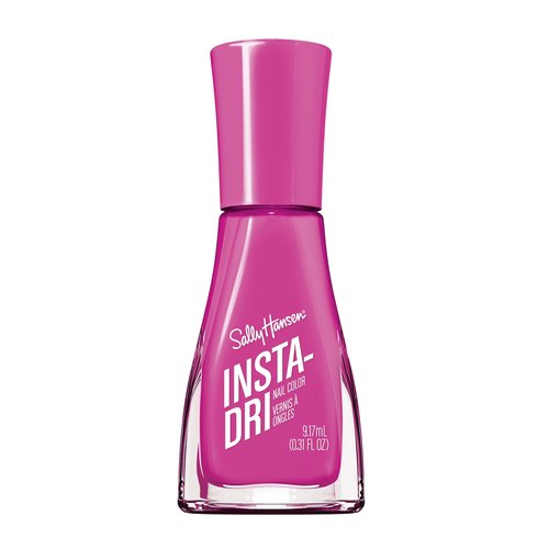 Sally Hansen Insta-Dri Electric Feels Nail Polish | Quick Dry, Long Lasting, Streak-Free Shine | Opaque, Shiny | 424 Magenta Pulse | Neon Purple Pink Nail Color