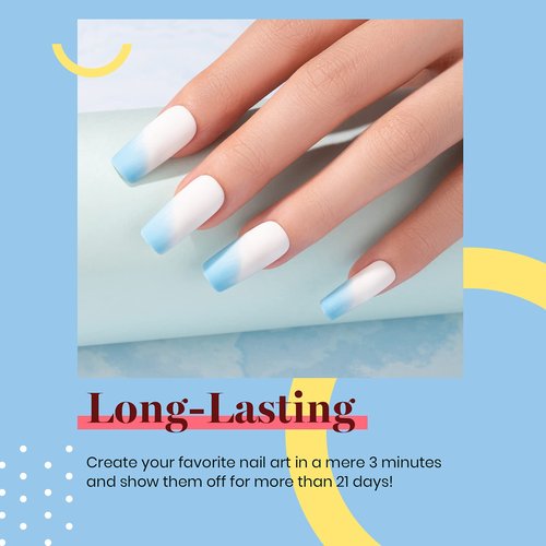 Beetles Baby Blue Gel Polish, 15ml Blue Gel Nail Polish Soak Off Nail Art Manicure Salon DIY Design at Home Gifts for Woman