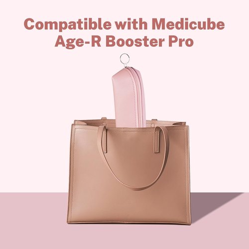 Medicube Storage Case Bag - Portable Organizer for Age-R Booster Pro | Travel-Friendly Pink Design