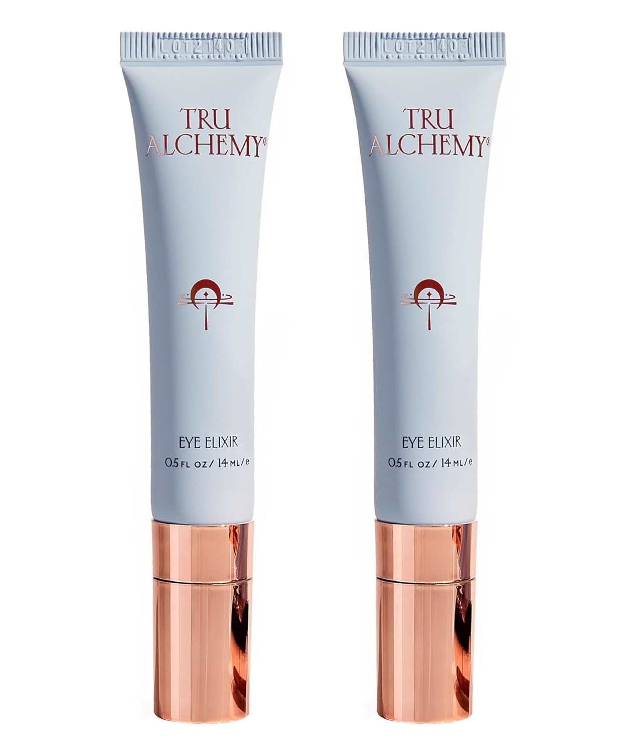 Tru Alchemy Eye Elixir - Cooling Eye Treatment Cream for Dark Circles & Puffiness | 2-Pack with Caffeine & Hyaluronic Acid