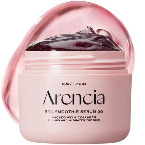 Arencia Overnight Face Serum - Glowing & Soothing with 30% Red Collagen, Niacinamide & Vitamin E