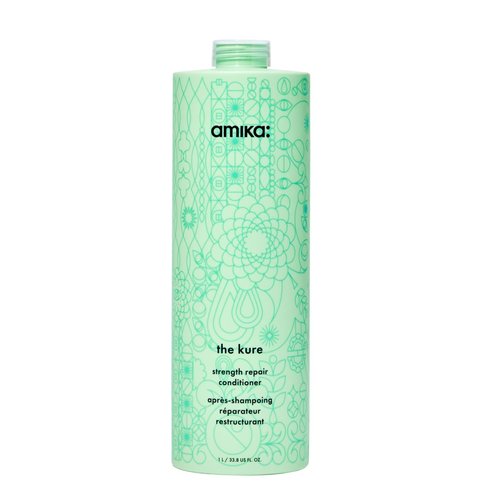 Amika The Kure Strength Repair Conditioner - Deeply Nourishing Formula for Damaged Hair | 8.5 oz
