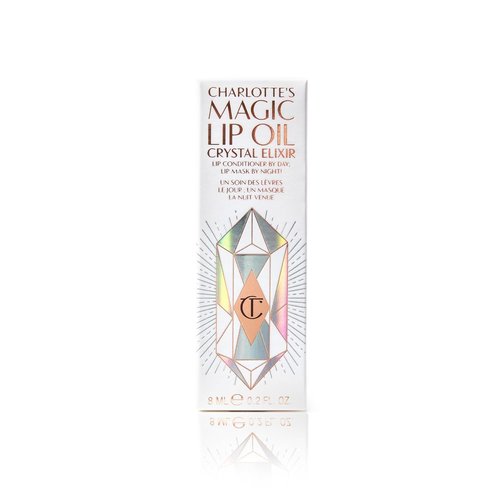 Charlotte Tilbury Magic Lip Oil - Crystal-Infused Hydrating Lip Oil with Hyaluronic Acid & Plant Extracts | Overnight Lip Mask