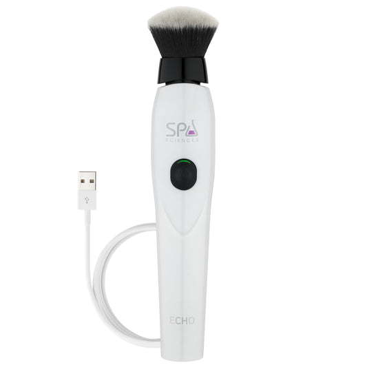 Spa Sciences ECHO - Makeup Brush for Flawless Blending, Contouring, Highlight & Airbrush Finish - 3 Speeds - Rechargeable