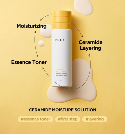 BRTC Ceramide Toner - Deep Moisture Solution for Dry & Dull Skin | Korean Skincare (150ml, 5.70 fl. oz)