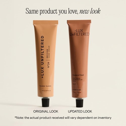 Lux Unfiltered N°24 Fountain of Youth Hand Cream - Age-Defying Moisturizer for Dry Hands | Lightweight, Fast-Absorbing, Vegan & Cruelty-Free with Ylang Ylang