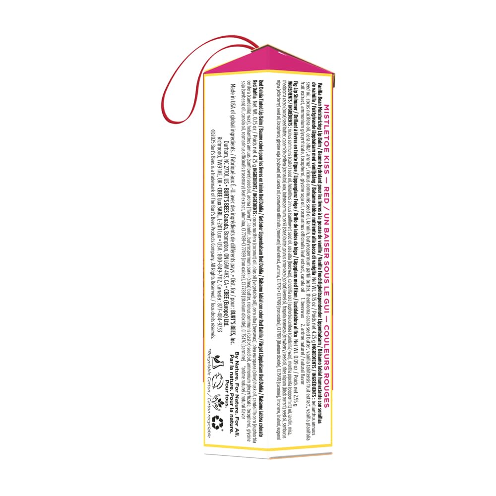Burt's Bees Mistletoe Kiss Holiday Gift Kit - Nourishing Lip Care Set | Perfect for Gifting