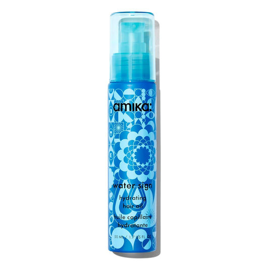 Amika Water Sign Hydrating Hair Oil - Nourishing Formula with Hyaluronic Acid for All Hair Types