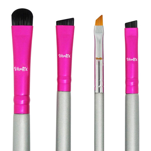 Skiennix Eyebrow Brush Kit - Thin Angled Brushes for Shaping & Concealing | Duo Spoolie & Firm Bristles