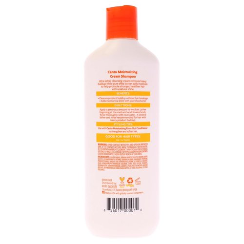 Cantu Moisturizing Cream Shampoo - Nourishing Shea Butter Formula | 13.5 Fl Oz