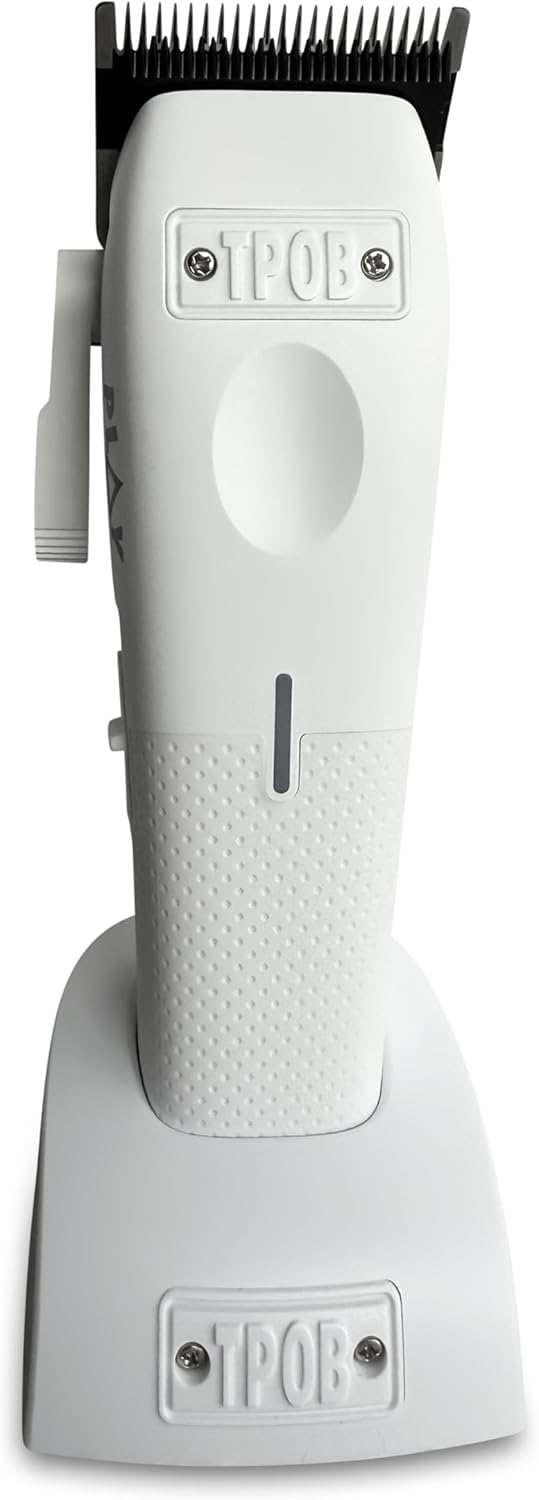 TPOB Mini Play Professional Hair Clippers - Compact Design for Precision Trimming | White
