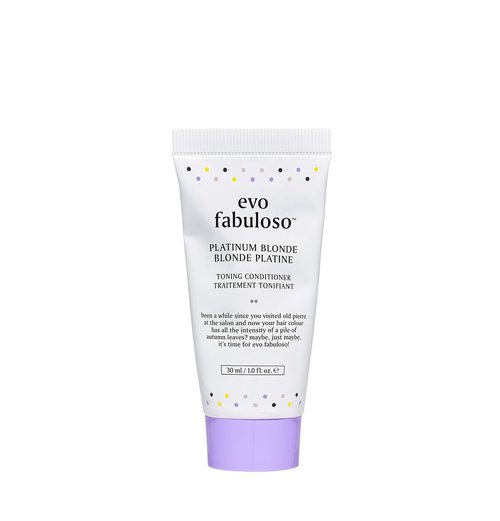 EVO Fabuloso Platinum Toning Conditioner - Reduces Brass, Adds Shine & Repairs - 1 fl oz Travel Size
