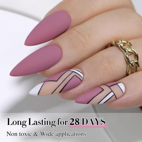 Double Rhythm 15ML Gel Polish Pure Sheer Same Color Same Bottle Soak Off Gel Polish Art Manicure Salon DIY at Home for Women (Wine Purple-A1469)