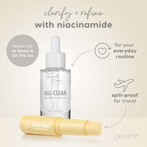 ColourPop All Clear Purifying Face Serum - Salicylic Acid Formula for Blemish Control & Even Skin Tone - 0.85 fl oz