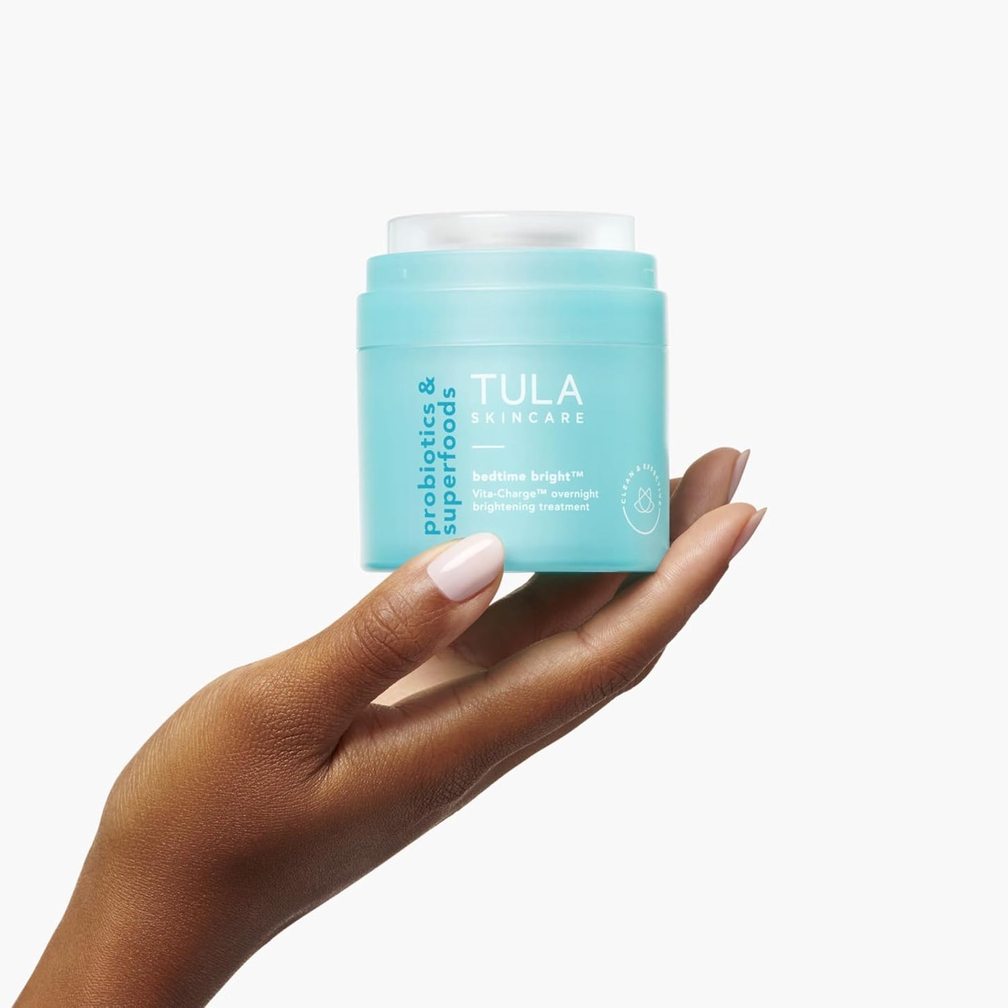 TULA Skin Care Bedtime - Bright Vita-Charge Overnight Treatment with Vitamin C & Niacinamide | 1.7 fl oz