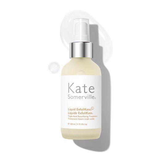Kate Somerville Liquid ExfoliKate - Triple Acid Resurfacing Treatment | AHA Overnight Facial Exfoliator, 4 Fl Oz