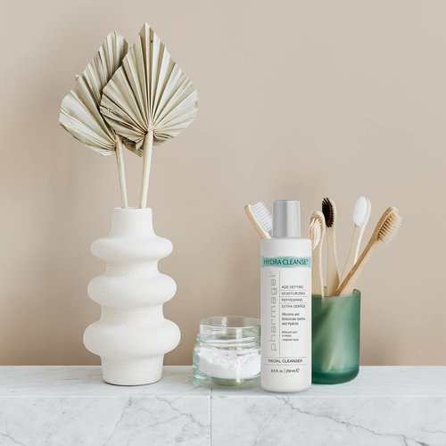 Pharmagel Hydra Cleanse Facial Cleanser - Hydrating, Age-Defying Formula for All Skin Types | 3 fl. oz.