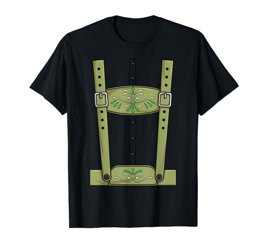 Lederhosen Costume Oktoberfest German Festival Lederhosen T-Shirt