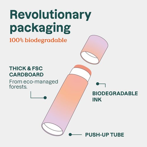 ATTITUDE Lip Balm - Plastic-Free SPF 15 Sun Protection | EWG Verified, Vegan, Coconut, 0.3 Oz