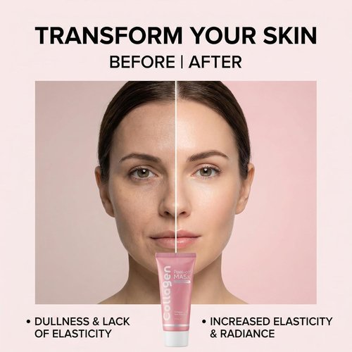 Regine Switzerland Collagen Overnight Face Mask - Hydrating & Firming Peel-Off for Radiance | 2.12 fl. oz