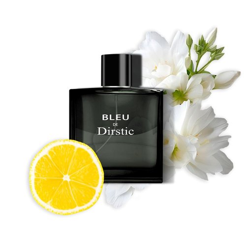 Dirstic Blue De For Men Perfume - Woody Aromatic Eau De Toilette | Long-Lasting Masculine Scent, 3.4 Fl Oz