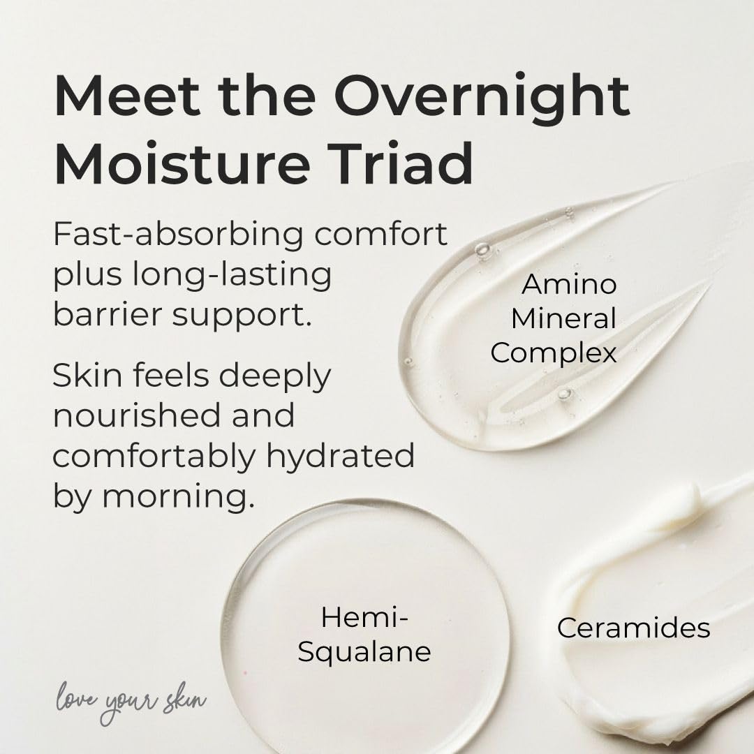 SIMPLE PLAN Hydrating Night Cream - Anti-Aging Face Moisturizer with Ceramides & Hyaluronic Acid | 50 ml