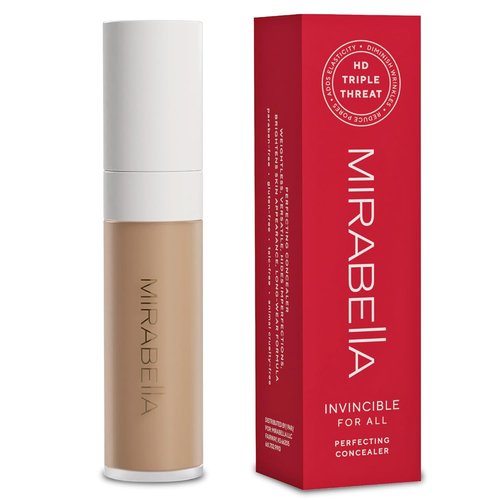 Mirabella Invincible Under Eye Concealer - Full Coverage Hydrating Formula for Dark Circles & Fine Lines - Medium M140