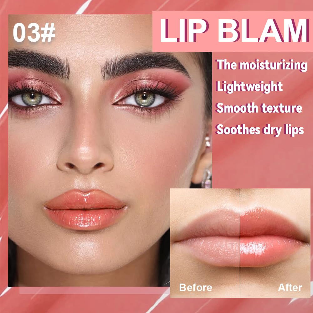 Skiennix Lip Balm - Ultra-Hydrating Vegan Lip Butter Duo for Sheer-Tinted Shine & Soft Lips (2 Pcs)