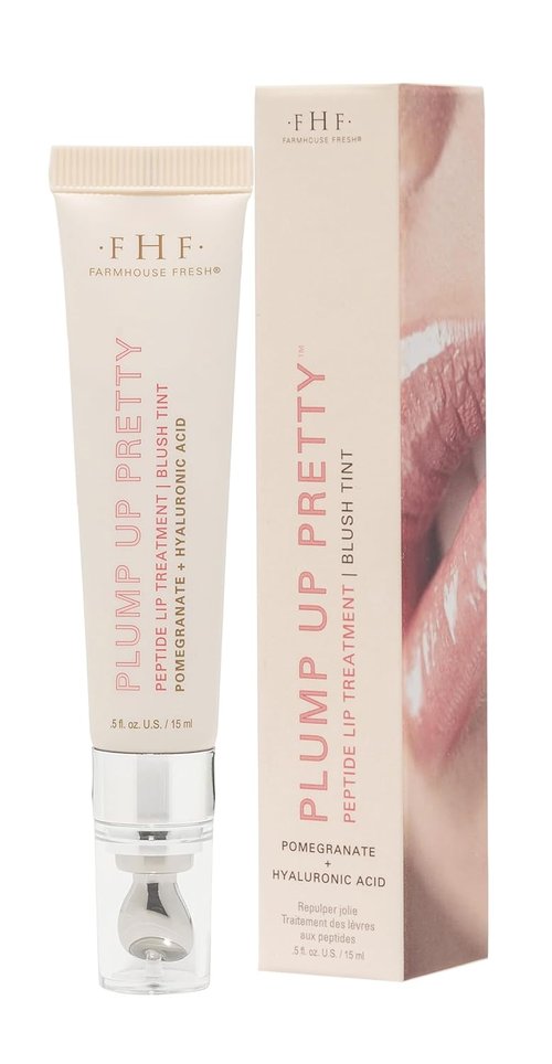 Plump Up Pretty™ Peptide Lip Treatment - Blush Tint, 15 ml for Hydrated, Luscious Lips