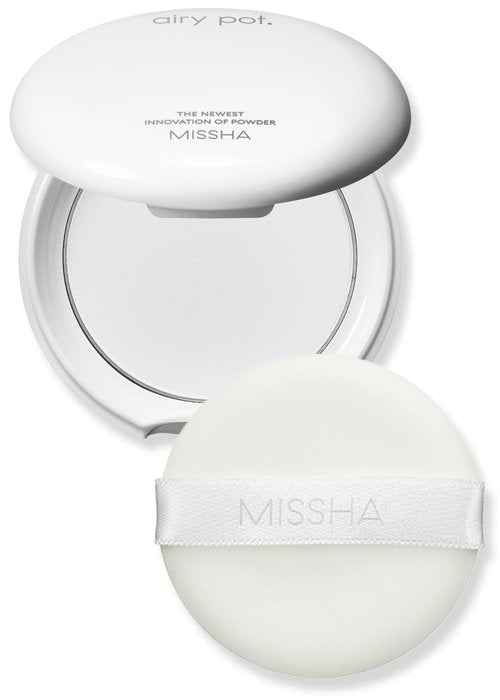 MISSHA Airy Pot Pressed Translucent Powder Pact 5g I Make Up Finishing Setting Powder For a Natural Matte Finish