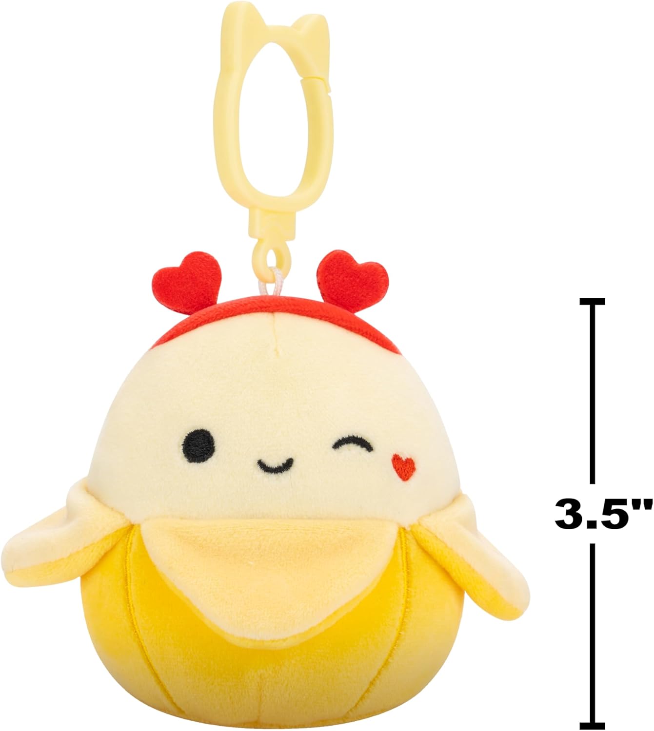 Squishmallows Original Valentine’s Day Clip 5-Pack – Official Jazwares Plush (Clips) (Amazon Exclusive)