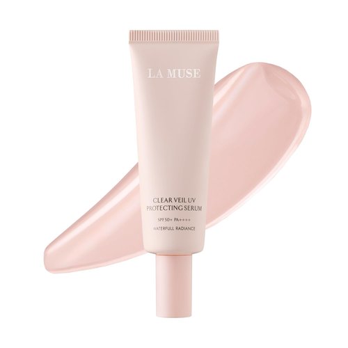 LA MUSE Peach Pink Glow Tone Up Cream - Lightweight Tinted Moisturizer for Radiant Skin | Hydrating Primer (1.7 fl oz)